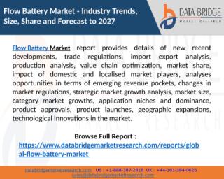 Flow Battery Market Analysis, Demand, Strategies, Forecast  to 2027 including covid19 Impact.pptx