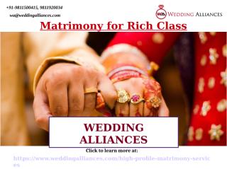 Top Leading Matrimony for Rich Class.ppt
