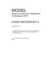 RPP Dunia Matematika SD 6 R1.doc