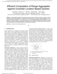 Efficient Computation of Range Aggregates Against Uncertain Location Based Queries.pdf
